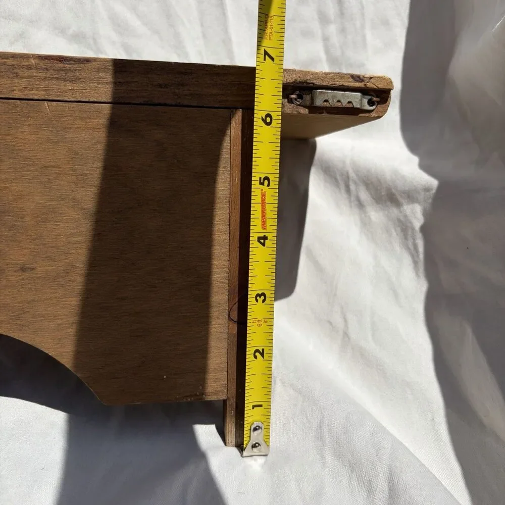 VTG Granny Core Wood Cut Out Heart Wall Shelf 23 Inches Long Cottagecore